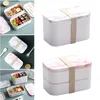Dinyire Sets Bento Lunch Box bestek Set moderne Bento-stijl Design Meal Prep Containers voor gezonde volwassenen