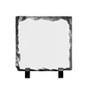 Sublimation Blank Slate Rock Stone Photo Frame Heat Transfer Rectangular Picture Frame with Display Holder Rock Photo Plaque DIY