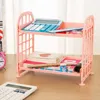 New Double Layer Mesh File Tray Organizer Document Magazine Rack Plastic Book Holder Desktop Storage Basket Shelf Stationery