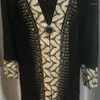 Abbigliamento etnico Stile Diamond Robe Ramadan Eid Abiti Abaya Dubai Turchia Caftano Abito moda musulmana Abaya per le donne Islam Y1172