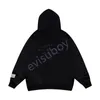 Lyxdesigner Mens hoodie handmålad graffiti Speckle tryck långärmad tröja modemärke Pullover Crew Neck Black Blu6195850