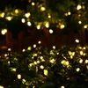 Strings LED Solar 50M 5000Leds Powered Garden Light Blossom Decorative Lawn Patio Christmas Trees Weddings