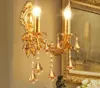 Wall Lamps 2022 Europe Gold Alloy LED Crystal Sconce Lamp Indoor With 1 Lights 2 For Bedroom Lighting