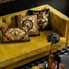 Kuddfodral Diphylleia Luxury Floral Throw Cushion Cover Barock Style Highly D2ELLE VALVET COVER FAMILIE Gift 22122