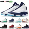 Jumpman 13 13s Hochwertige Basketballschuhe Powder Blue Lucky Green Flint Männer Frauen Court Purple Soar Hyper Royal Trainer Snea JORDON jorda