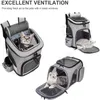 Dog Car Seat Covers Cat Carrier Backpack Expandable Mesh Breathable Foldable Pet Travel Bags For Small Dogs Cats Rabbits