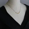 Anhänger-Halsketten, niedliche runde Perlen, Edelstahl, Vintage-Mode-Halsketten-Charme, 18-karätige Vergoldung, Schmuck