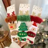 Kerstdecoraties 4 PCS Antler Hair Clips herten oor haarspelden festival hoofdbanden dennenbanden bal volwassen hoofdtoets