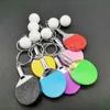 Kreative Nette Pingpong Anhänger Schlüssel kette Mode Mini Tischtennis Ball Schlüsselbund Frauen Männer Tasche Hängen Dekorationen Souvenir Geschenk