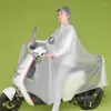 Giacche da corsa Impermeabile per bicicletta potabile Attrezzatura da ciclismo per scooter elettrico a tesa larga trasparente alla moda Cappotto antipioggia per moto