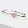 Bangle Women Luxury 18K Rose Gold Heart Clasp Sets Origin