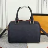 Bolso de mujer, venta de bolsos de hombro, moda, flor antigua, asa de cuero, estampado en relieve, bolso de mano con letras L, cierre de cremallera, extraíble Shoul321o