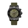 2023 U1 Brietling Top-grade AAA Mens Watch Full Black Case Green Dial Canvas Leather New Super 1884 Men Watches Quartz Chronograph Stainless Steel Sapphire Crystal