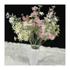 Decorative Flowers Silk Spray White Small Wildflowers Shooting Props Simulation Fake Living Room Dining Decoration Flower Arrangement