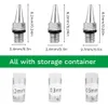 0,2 mm 0,3 mm 0,5 mm airbrush -mondstuknaalddop vervangingsonderdelen voor spuitspuitspuitaccessoires