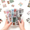 Hediye Sargısı Şeffaf Scrapbooking Sticker Sakura Kahve Çilek Kek Deco Planlayıcısı Junk Dergi El Sanatları Malzeme Malzemeleri