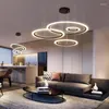 Lampadari Semplice e moderno LED Lampadario per soggiorno Illuminazione Atmosferica Lampada da soffitto per sala da pranzo domestica