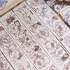 Gift Wrap Vintage Big Flower Fable Floral Background Washi PET Tape For Card Making Planner DIY Scrapbooking Plan Decorative Sticker