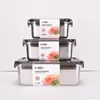 Set di stoviglie Fresh Box in acciaio inossidabile 316 sigillato per il pranzo, frigorifero, organizer da cucina Bento