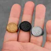 2022 new fashion Cluster Rings Compass Stainless Steel Men Punk Hip Hop Simple Vintage Trendy For Boyfriend Jewelry Creativity Gift Wholesale top quality