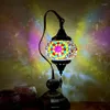 Lampes de table marocaines rétro lampe mosaïque chambre chevet veilleuse café tête de lit décoration turque éclairages de bureau