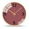 Настенные часы 2022 Pure Color Clock Morandi Современные минималистские минималистские художественные декоративные световые роскошные маленькие свежие