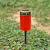 Solar Power Flameless LED Decorative Tea Light Cemetery Ritual Lawn Candle Lamp Low Consumption High Brightness