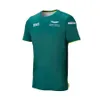 Heren T -shirt 2023 Nieuwe Fashion F1 Formule One Racing Team Aston Martin Vettel Driver Thema Kleding Kortmouw en dames zomer