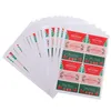 Emballage cadeau 20 feuilles autocollants de scellage de noël étiquettes étiquettes auto-adhésives décalcomanies pour enveloppe d'emballage de vacances de mariage