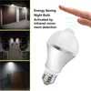 LED Bulb Motion Sensor Light Induction Lamp 6500K Auto On/Off Corridor Staircase Balcony Home Lighting