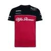 T-shirt homme 2023 nouvelle mode F1 formule 1 équipe de course Alfa Romeo femmes été extrême course costume grande taille respirant