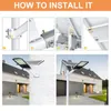 Smart Split Solar Street Light Waterdicht Outdoor Tuin Zonlicht Huis Afstandsbediening Led Light Outdoors Yard Lighting