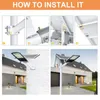 Smart Split Solar Street Light Waterproof Outdoor Garden Sunlight House Remote Control Led Light Outdoors Yard Lighting