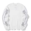 22FW Men's Women Diablo Scroll LS Knitted Sweatshirt Classic High Street Fashion Crewneck Pullover Casual Autumn Winter Thick Warm Sweater TJMJYWYZ40