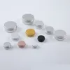 Wit Goud Zwart Metalen Aluminium Fles Blikken Lippenbalsem Containers 10 ml 15 ml 20 ml 30 ml Lege potten Schroefdop Blikjes