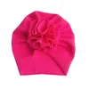 Hats Baby Girls Wrap Head Cap Spring Autumn Children Hat Scarf Corn Kernels Knitted Warm Winter Elastic Kids