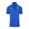 Herrpolo racing Formula One Team överdimensionerade den officiella Alpine Driver Summer Leisure T-shirt Men Blue K1T3