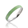 Bracelet en gros de bracelets en cristal d'acier inoxydable 316L pour les femmes