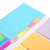 Ensemble de notes d'emballage cadeau combinés tampons repâtables Texture claire colorée pour les documents de travail papier d'affaires