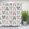 Rideaux de douche géométrique rideau lié formes audacieuses 70 s Vintage minimaliste motif bohème Design tissu tissu salle de bain décor
