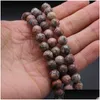 Stone Wholesale Loose Beads Charm Pick Size 4.6.8.10 MM Agate Bead High Quality Strand Natural Charms Diy Armband Drop Delivery Jew Dholh