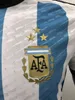 3 stars Argentina Player version Soccer Jerseys 2022 2023 national team MAC ALLISTER E.FERNANDEZ ROMERO DYBALA DI MARIA L.MARTINEZ J.ALVAREZ football tight shirt