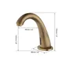 Bathroom Sink Faucets YANKSMART Antique Brass Faucet Sensor Basin Tap Deck Mounted Induction Shower Mixer Water