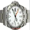 Luxury High Quality Watch 42mm Explorer II 216570-77210 Rostfri Vit Dialasia 2813 Rörelse Mekaniska automatiska herrklockor B2364