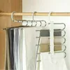 Hangers garderobe hanger 5 in 1 multifunctionele kledingbroek roestvrijstalen magische kleding voor rek