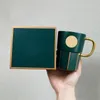 Mokken Dark Green Goddess Cup Naam tabel keramische mug koffie drinkcadeau waterbox met logo