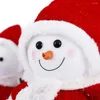 Christmas Decorations 26/30/37cm Cute Red Snowman For Home Xmas Tree Ornaments Winter Decor Navidad Year Kids Gifts