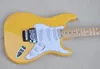 Yellow Electric Guitar with Floyd Rose Scalloped Maple Fretboard Can be Customized as Request