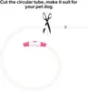 Dog Collars LED Collar Light USB Rechargeable Up TPU Cuttable Necklace For Nighttime Walking