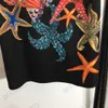 Womens Clothes T-shirts Cartoon Starfish Shell Print Round Neck Short Sleeves Tops Loose Casual Joker Tees Designer Brand Women Ap167m